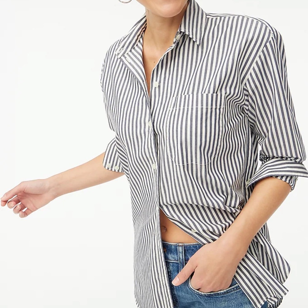 New j‎ crew Petite relaxed button-up shirt